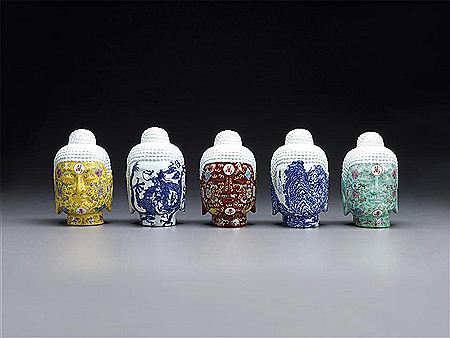 Five works: Buddha Head, 2004 by Yan Huang - Auction record, sale price, and art valuation. Compare with similar artists and explore comparable artworks.