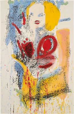 Sample artwork by Nate Lowman (Born 1979), known for paintings, sculpture - View similar artists and auction records