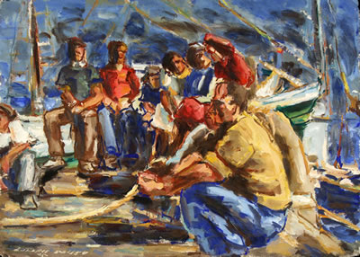 Sample artwork by LaForce Bailey (1893 - 1962), known for narrative, figure, genre, mural - View similar artists and auction records