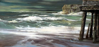 STORMY HARBOR by James Wingate Parr - Auction record, sale price, and art valuation. Compare with similar artists and explore comparable artworks.