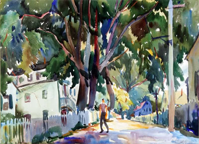PROVINCETOWN STREET by James Merrick - Auction record, sale price, and art valuation. Compare with similar artists and explore comparable artworks.