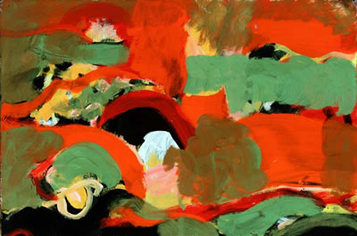 UNTITLED (RED & GREEN ABSTRACTION)
