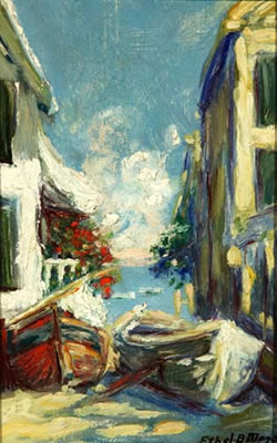 Provincetown View to the Harbor by Ethel Baker Mayo - Auction record, sale price, and art valuation. Compare with similar artists and explore comparable artworks.