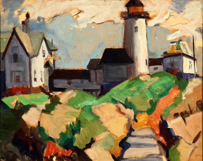 Sample artwork by Olga Sears (1906 - 1980), known for townscape, abstract nature - View similar artists and auction records