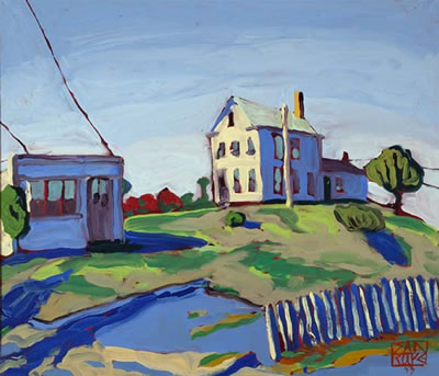 Untitled (view of Alden Street, Provincetown)