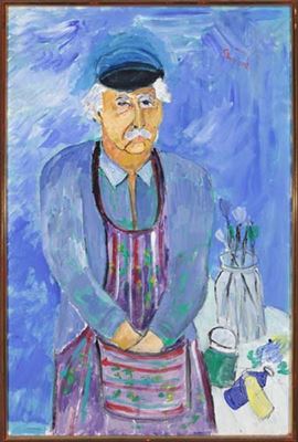Portrait of Dr Hyman Shrand: Self-portrait