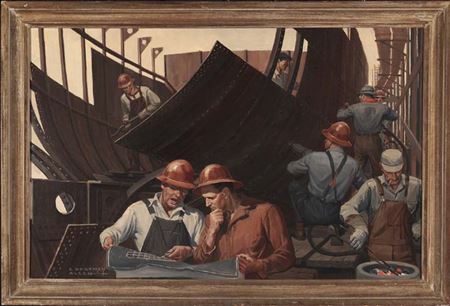 Untitled (shipyard workers)