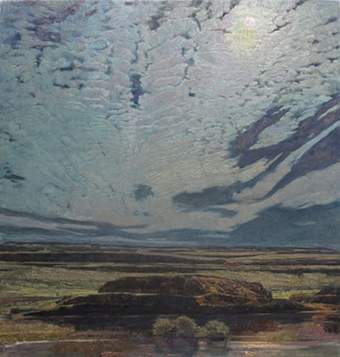 Stillness in Moonlight by George Carlson - Auction record, sale price, and art valuation. Compare with similar artists and explore comparable artworks.