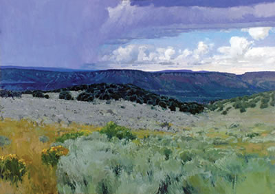Sample artwork by Len Chmiel (Born 1942), known for landscape, still life, wildlife, figure - View similar artists and auction records