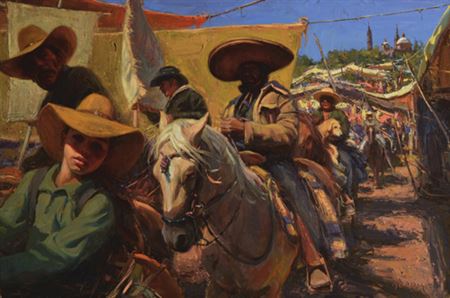 Looking at the Gringos by Scott Patrick Burdick - Auction record, sale price, and art valuation. Compare with similar artists and explore comparable artworks.