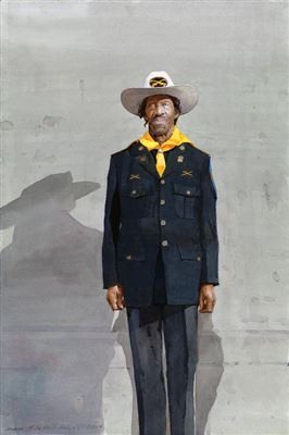 James Madison Buffalo Soldier by Dean Lamont Mitchell - Auction record, sale price, and art valuation. Compare with similar artists and explore comparable artworks.