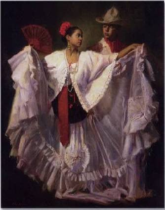 Sample artwork by William J Kalwick Jr (Born 1960), known for indian/hispanic genre-figure and landscape painting - View similar artists and auction records