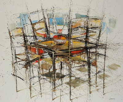 Table with fruits