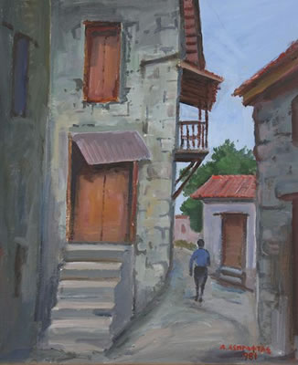 Fterikoudi Village