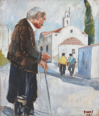 Old man by Charilaos Dikaios - Auction record, sale price, and art valuation. Compare with similar artists and explore comparable artworks.