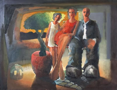 Family by Andros Efstathiou - Auction record, sale price, and art valuation. Compare with similar artists and explore comparable artworks.