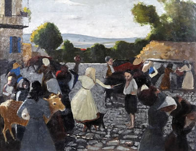 Sample artwork by Adamantios Diamantis (1900 - 1984), known for painting - View similar artists and auction records