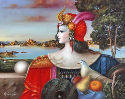Figure in landscape