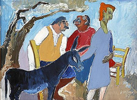 Peasants near the sea