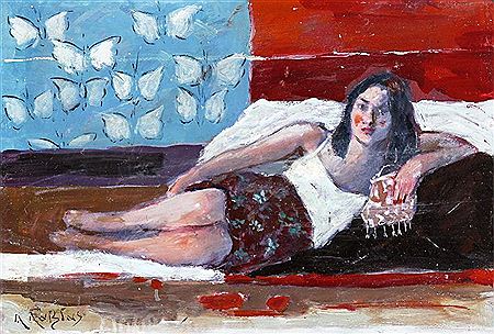 Sample artwork by Apostolos Lavdas (Born 1940), known for painting - View similar artists and auction records
