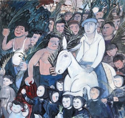 Palm Sunday by Sylvia Woodcock - Auction record, sale price, and art valuation. Compare with similar artists and explore comparable artworks.