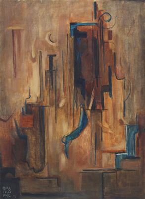 Composition by Takis Frangoudes - Auction record, sale price, and art valuation. Compare with similar artists and explore comparable artworks.
