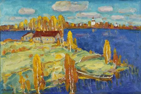 Autumn at the lake Msta