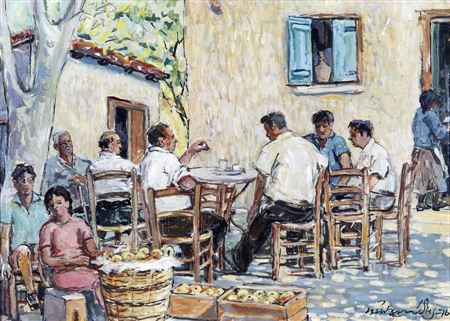 At the market by Victor Ioannides - Auction record, sale price, and art valuation. Compare with similar artists and explore comparable artworks.