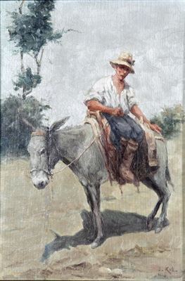Peasant by Ioannis Kissonerghis - Auction record, sale price, and art valuation. Compare with similar artists and explore comparable artworks.