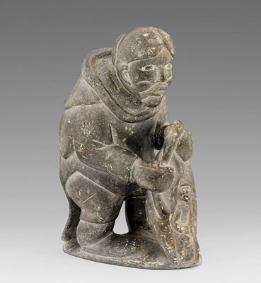 Vermutlich Mutter mit Kind. Stein. by Simeonie Elijassiapik - Auction record, sale price, and art valuation. Compare with similar artists and explore comparable artworks.