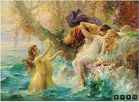 Faun und Nymphen.