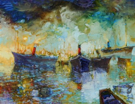 Sample artwork by Gerard Valtier (Born 1950), known for painting - View similar artists and auction records
