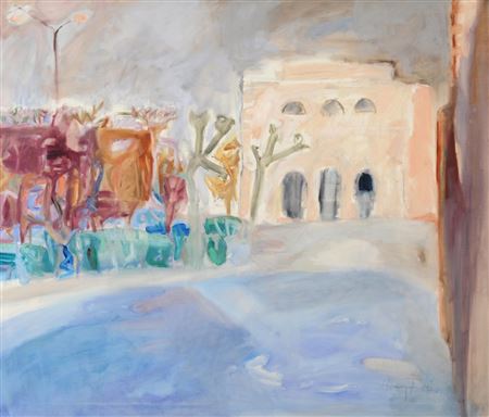 "Das Theater von Belfort" by Hanny Fries - Auction record, sale price, and art valuation. Compare with similar artists and explore comparable artworks.