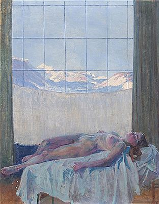 Liegender Akt vor dem Fenster. 1905 by Ernst Stöhr - Auction record, sale price, and art valuation. Compare with similar artists and explore comparable artworks.