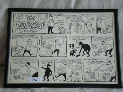 "Big George" sunday comic page dated 11-27, circa 1970's.