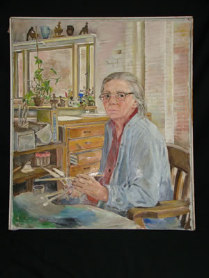 Portrait of Edith Kramer: Self-portrait
