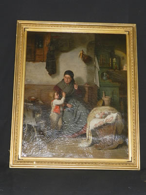 "Dont' Wake the Baby" by Sigmund Eggert - Auction record, sale price, and art valuation. Compare with similar artists and explore comparable artworks.