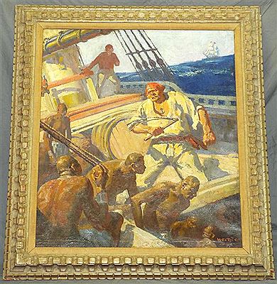 Probable Pulp Cover or Book Illustration for a Pirate Story