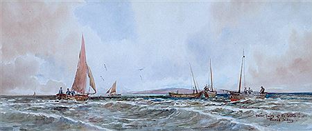 "Fishing Boats off the Scottish Coast"