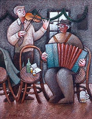 "Village Duo by Jiri Borsky - Auction record, sale price, and art valuation. Compare with similar artists and explore comparable artworks.