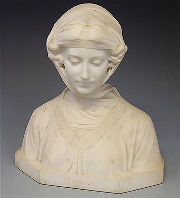 Bust of Beatrice by Attilio Fagioli - Auction record, sale price, and art valuation. Compare with similar artists and explore comparable artworks.