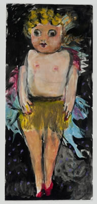 Abstract portrait of young girl