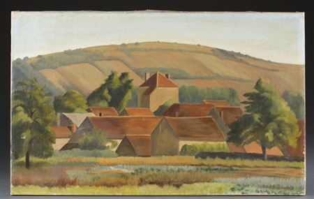 Landscape with houses