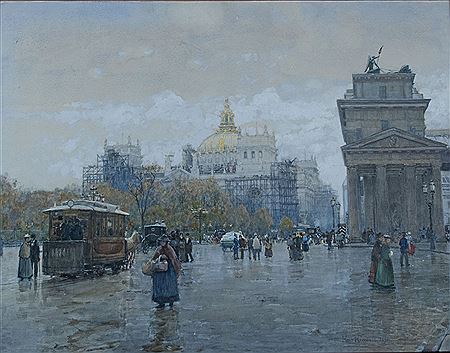 Sample artwork by Hans Herrmann (1858 - 1942), known for landscape painting - View similar artists and auction records