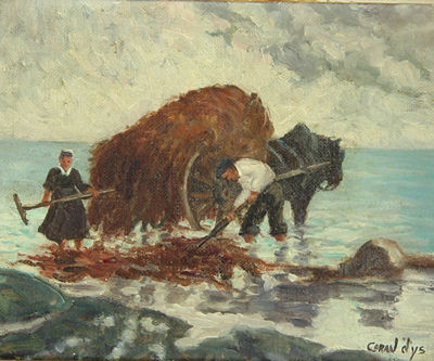 Goémoniers sur la plage by Coran Dys - Auction record, sale price, and art valuation. Compare with similar artists and explore comparable artworks.