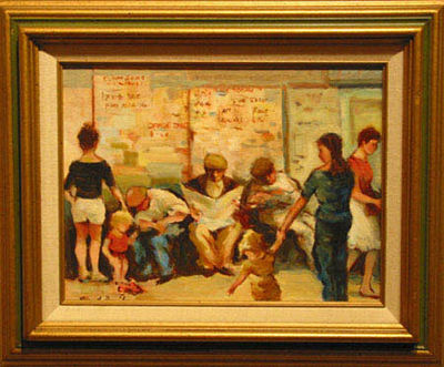 Whistlestop Mall by Allan Albert Davidson - Auction record, sale price, and art valuation. Compare with similar artists and explore comparable artworks.