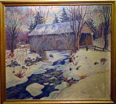 Winter Bridge, Vermont by H Boylston Dummer - Auction record, sale price, and art valuation. Compare with similar artists and explore comparable artworks.