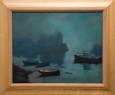 Foggy Harbor by Ruth Jewell - Auction record, sale price, and art valuation. Compare with similar artists and explore comparable artworks.