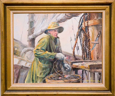 Sample artwork by Ward Palmer Mann (1921 - 2005), known for landscape, marine, figure and seascape painting - View similar artists and auction records
