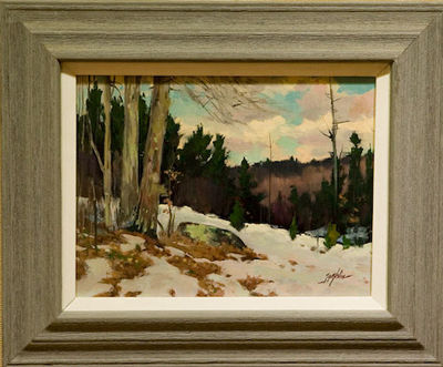 Winter, West River by John Loughlin - Auction record, sale price, and art valuation. Compare with similar artists and explore comparable artworks.